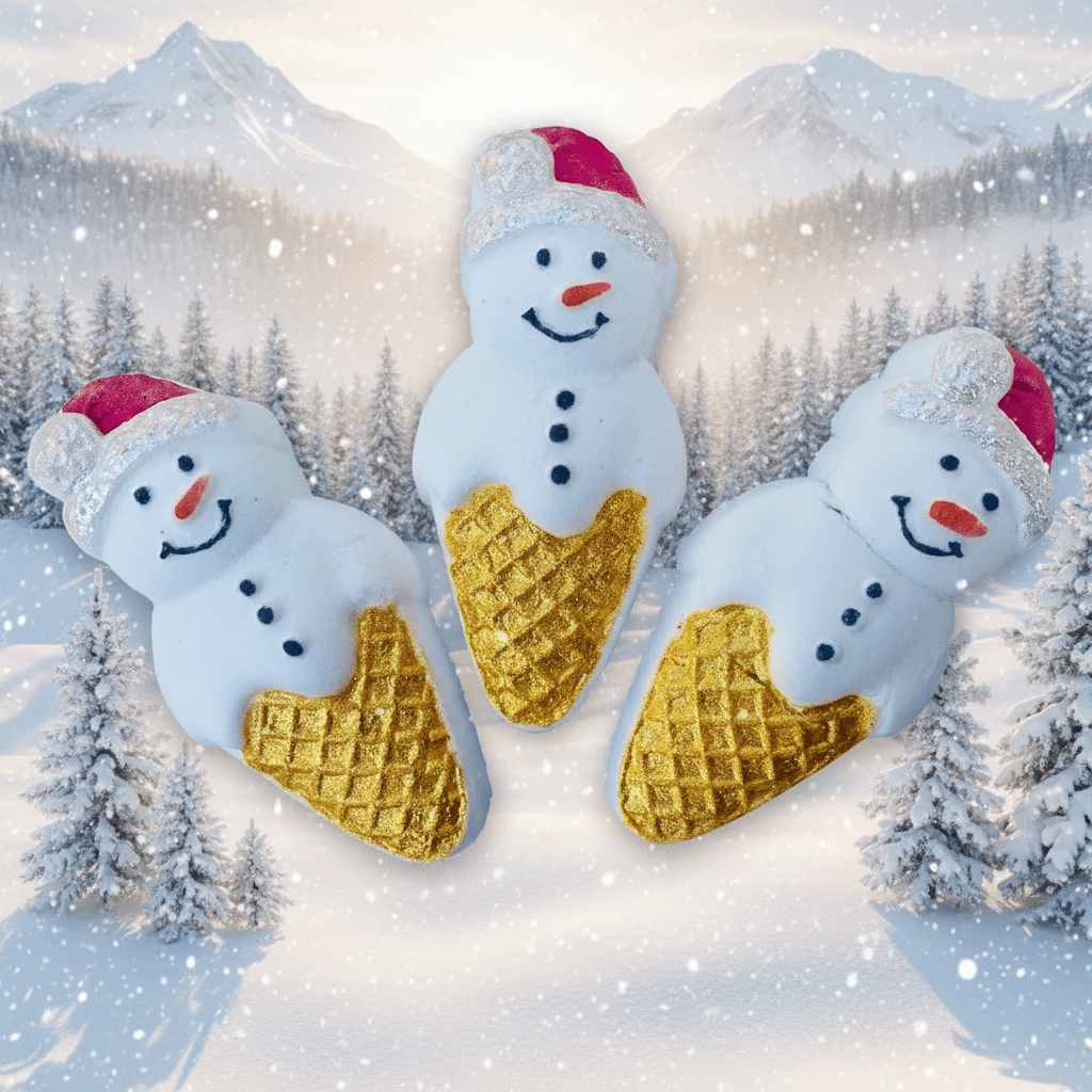 Christmas Santa Snow Cone Rainbow Bath Bomb