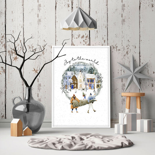 Wall decor for Christmas | wall art print
