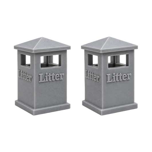 Ready to Paint Civic Litter Bin - Style 1