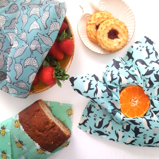 Honey Bee Good Set of 3 Handmade Beeswax Wraps | Wings
