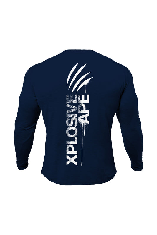 XAPE Claw Long Sleeve Tee - Navy