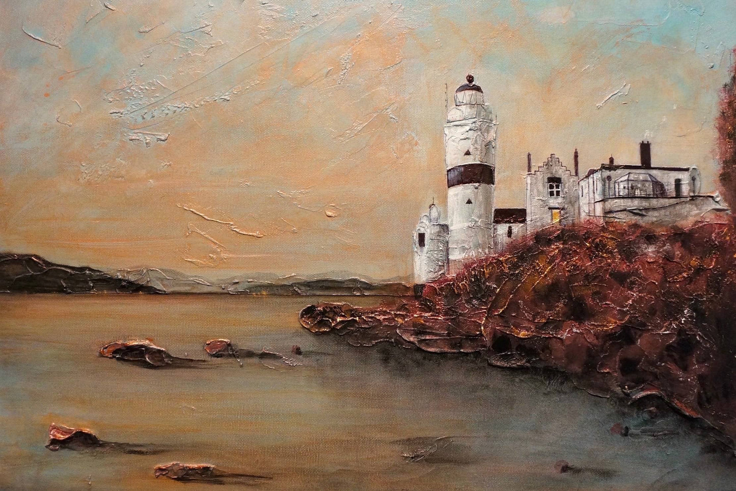 Cloch Lighthouse Dawn | Statement Interior Wall Art from Scotland