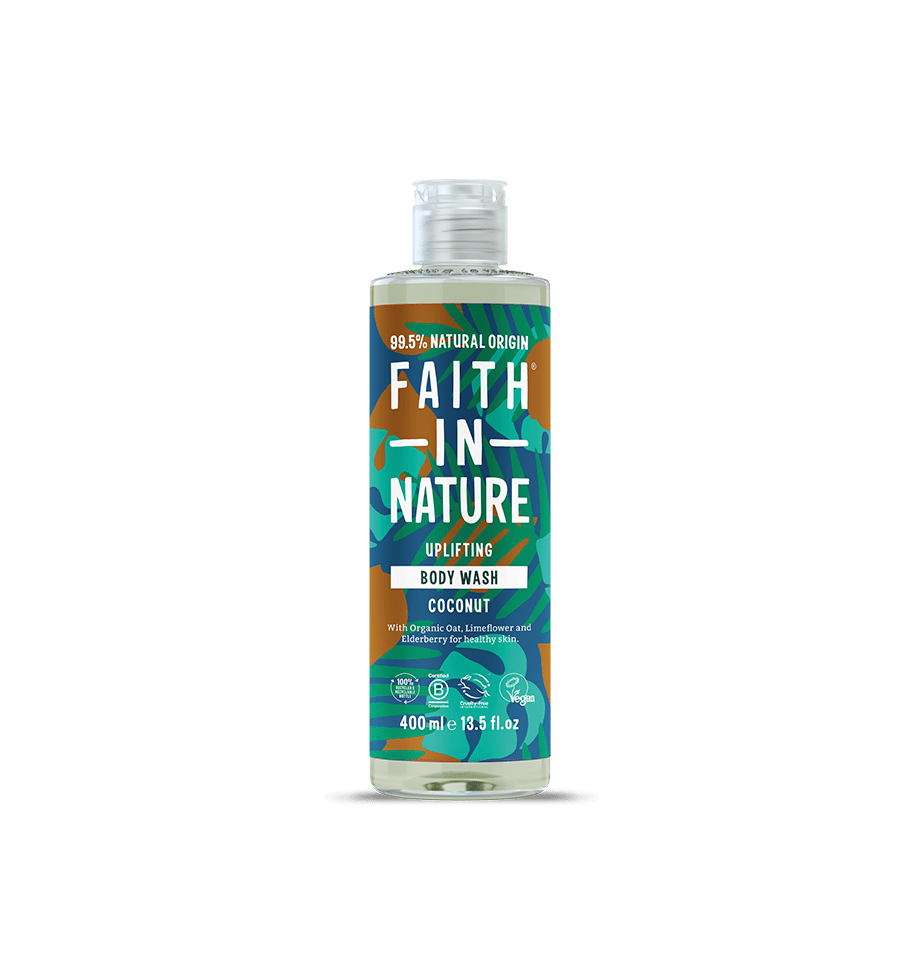 Coconut Body Wash 400ml – 99.5% Natural Origin with Organic Coconut Oil