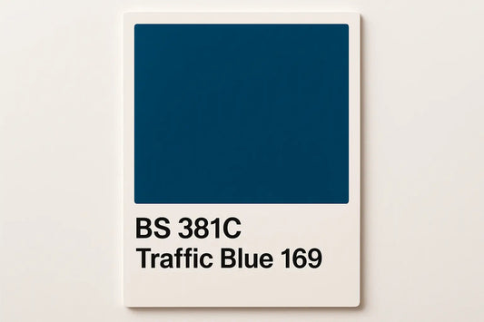 British Standard 381C 169 Traffic blue 400ml Aerosol Available in any Finish