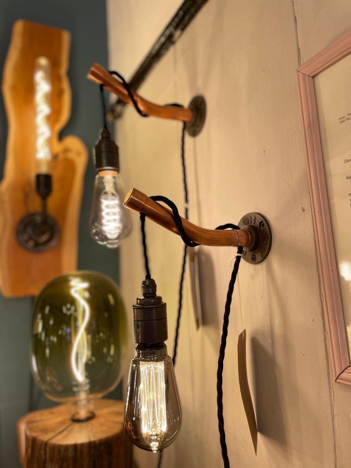 Copper Wall Light