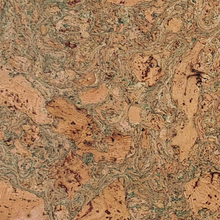 Cork Notice Board Wall Tiles | Twist Green | 600 x 300 x 8 mm