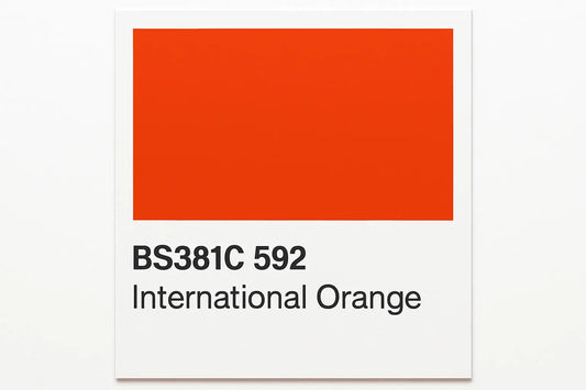 381C 592 International orange 400ml Aerosol Available in any Finish