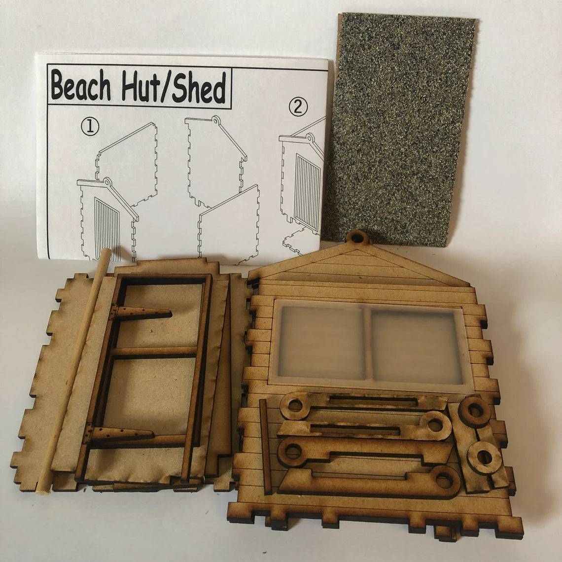 Beach Hut - Flatpack Model Kit by Curious Rabbit ®