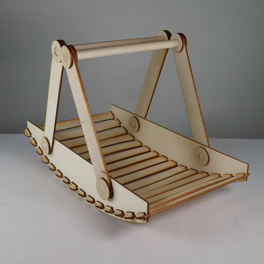 Trug Picnic Basket - Flatpack Model Kit by Curious Rabbit ®