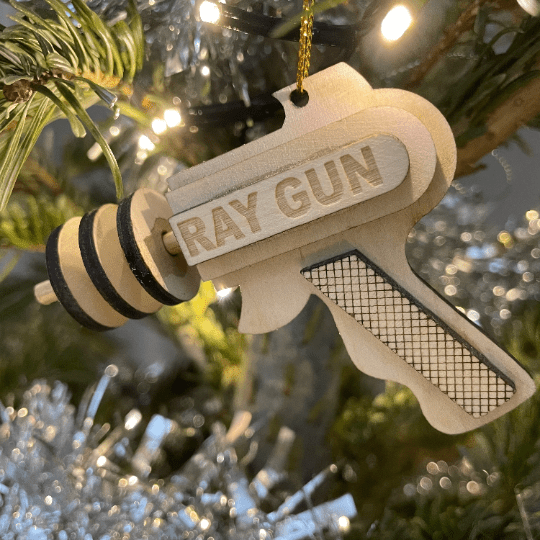 Ray Gun Bauble - Flatpack Model Kit By Curious Rabbit ®