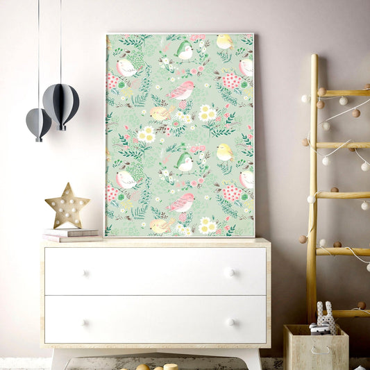 Woodland nursery decor | set of 2 wall art prints