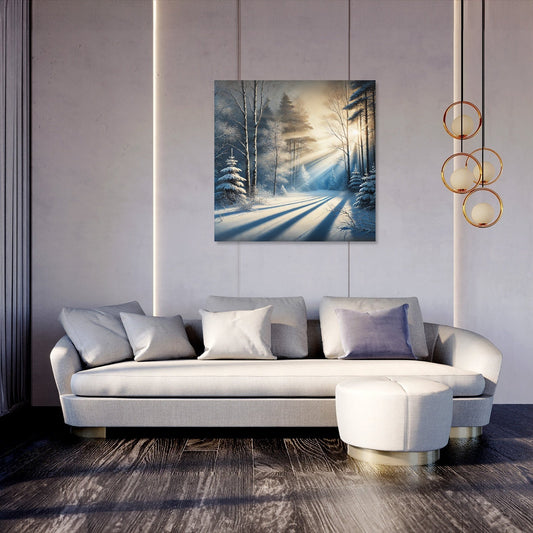 Winter's First Light Canvas