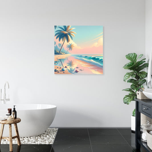 Tropical Beach Escape Canvas