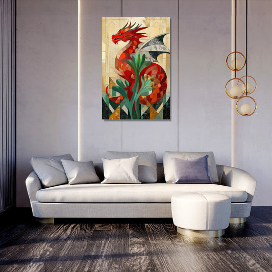 Welsh Dragon Leek Canvas