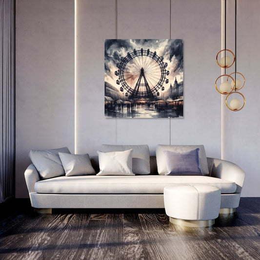 Vienna Ferris Wheel Emotions Canvas