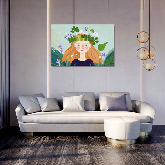 Clover Joy Illustration Canvas