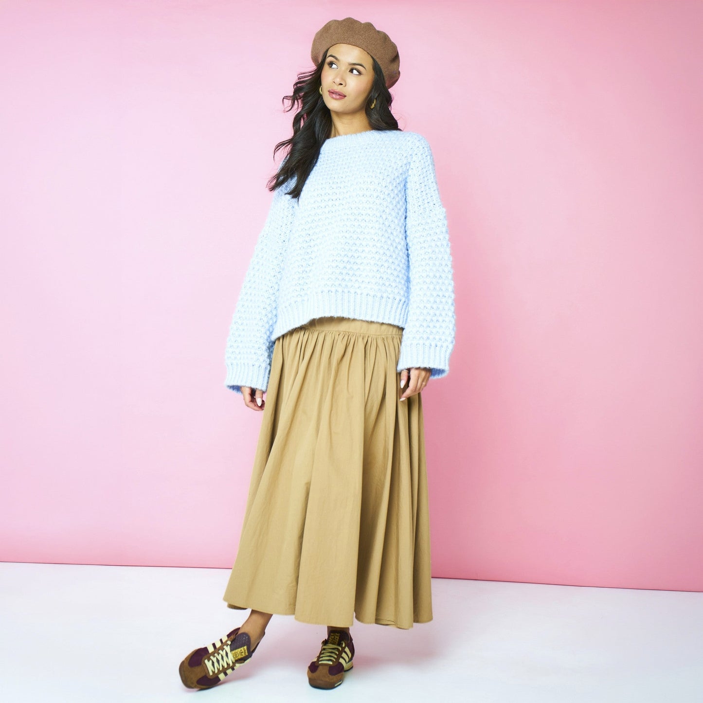 Darwin Oversized Chunky Knit Jumper Blue