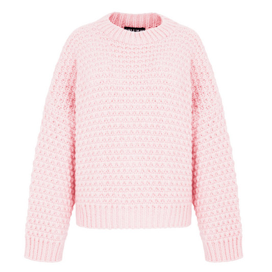 Darwin Relaxed Chunky Knit Jumper Pink