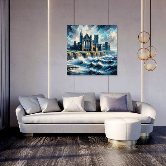 Newcastle Tynemouth Priory Coastal Impressions Canvas