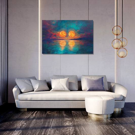 Twin Suns Enigma Canvas