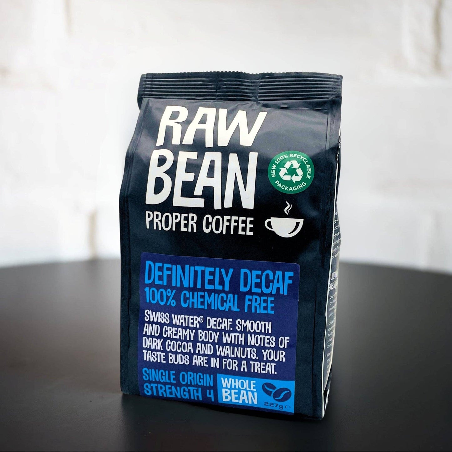 Definitely Decaffeinated Colombian Medium Roast Coffee Beans 227g