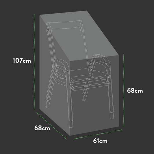 Premium Stacking Chair Cover - 61 X 68 X 68/107 (H) cm