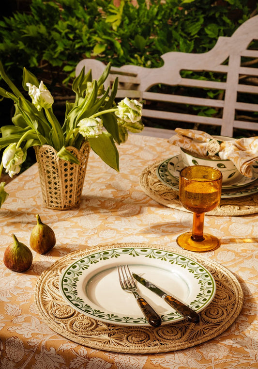 Cordelia Dinner Plate, Green Set of 4