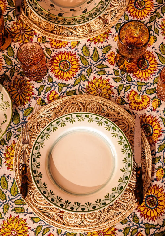 Cordelia Dinner Plate, Green Set of 4
