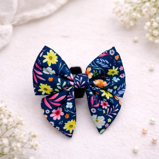 Dog Sailor Bow - Summer Meadow
