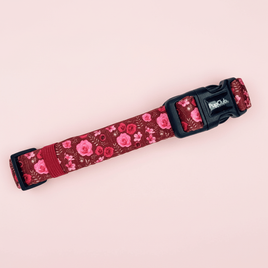 Collar - Burgundy Bloom