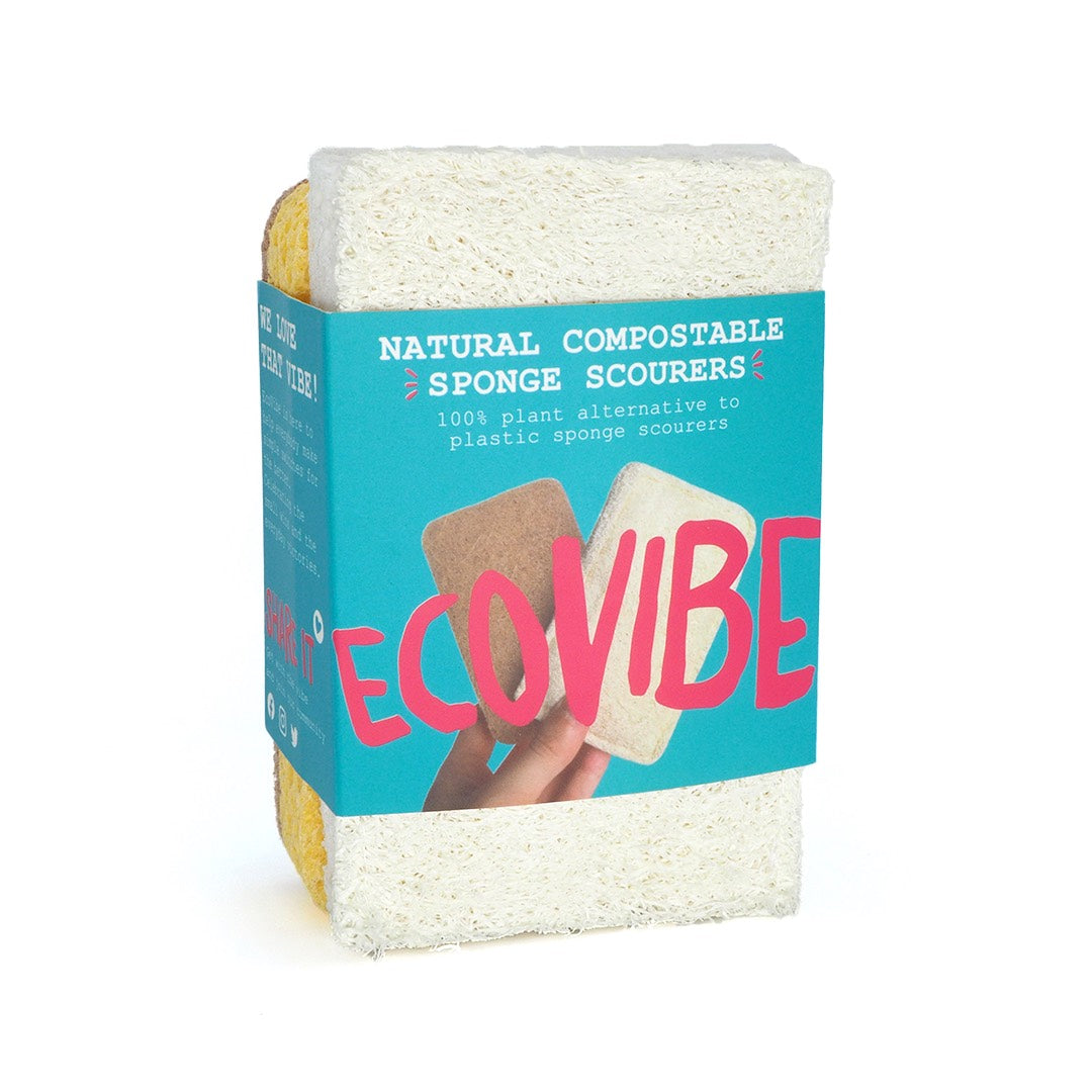 Compostable Eco-Scourers & Sponge Bundle