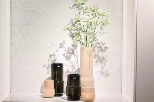 Glass Vase FENN - SMOKE