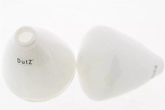 TUMBLING VASE - H12 D10 cm - WHITE