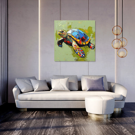 Turtle's Radiant Canvas