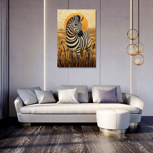 Zebra Elegance Canvas