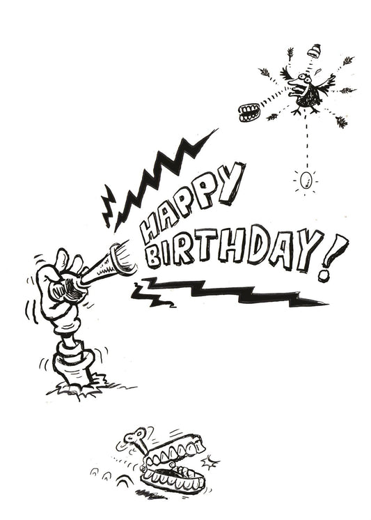 Clown in the Box Children's Birthday Card (105 x 148 mm)