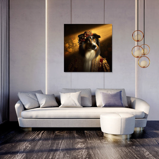 Regal Collie Golden Hour Canvas