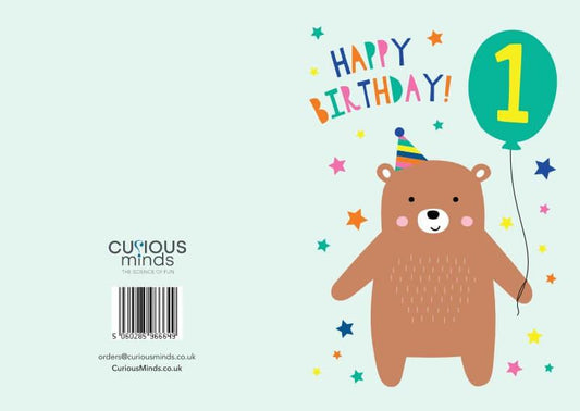 Happy Birthday Card - Age 1 (105 x 148 mm)