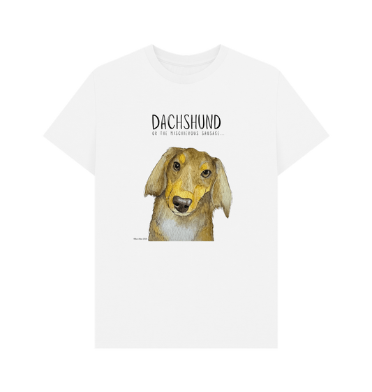 Long Haired Dachshund Tee – Mischievous Hot Dog Energy!
