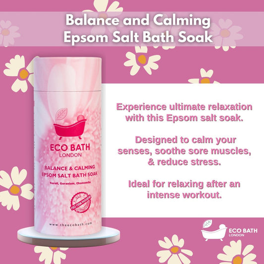 Eco Bath London Balance and Calming Epsom Salt Bath Soak - Tube