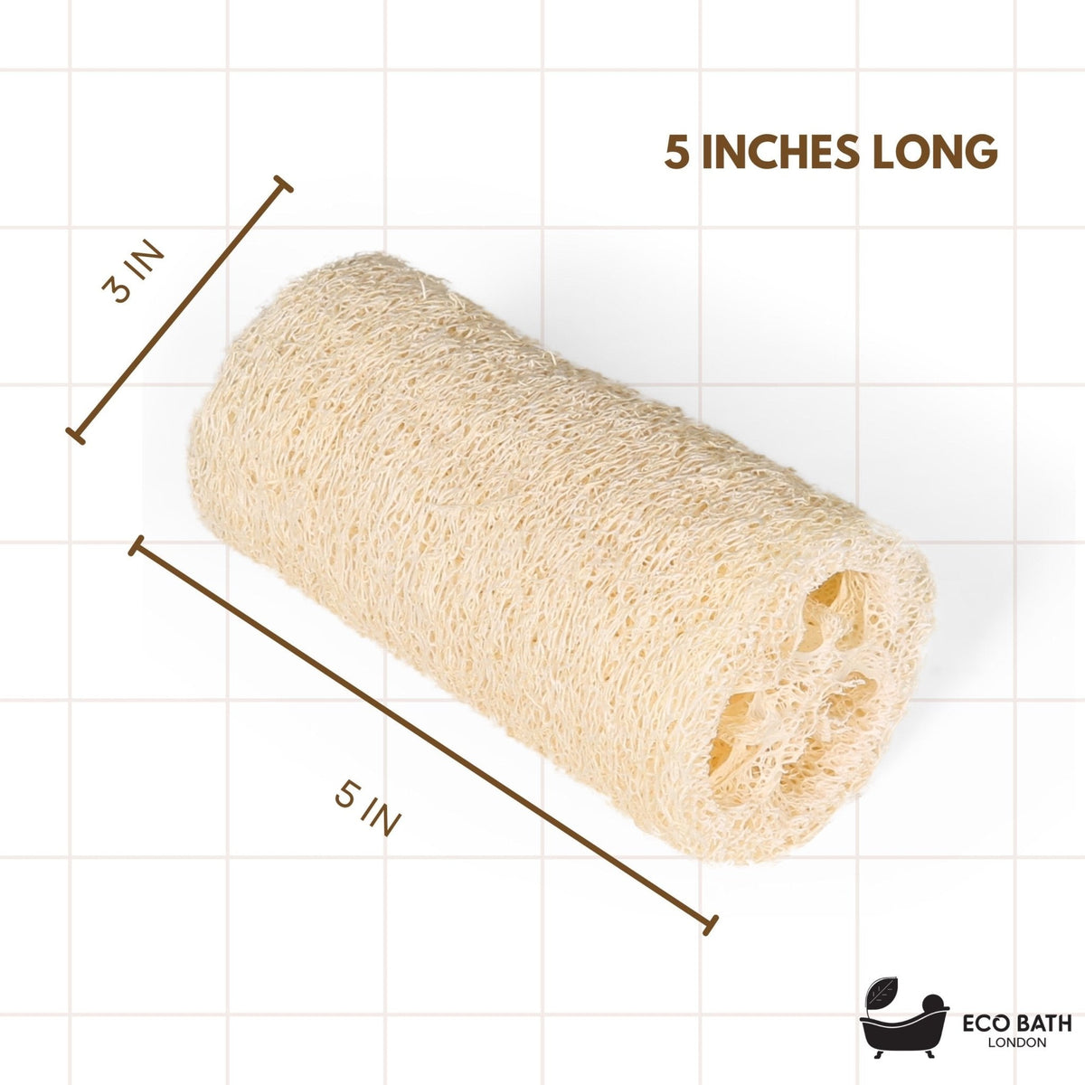 Home Grown Natural Loofah Sponge - Grown Without Pesticides, 4 Sizes