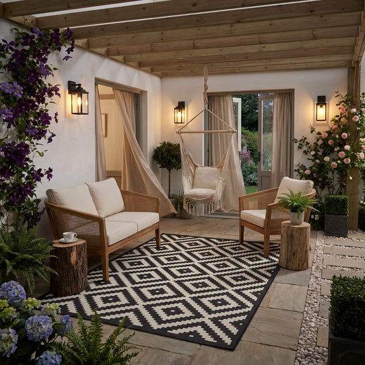 Ecology Outdoor Rug Black | 100bl