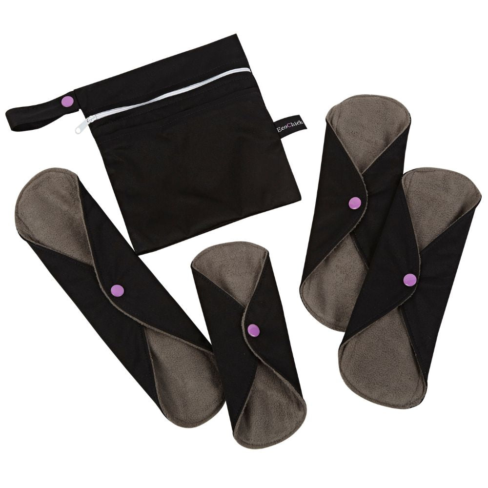 EcoChick Black Reusable Sanitary Pads