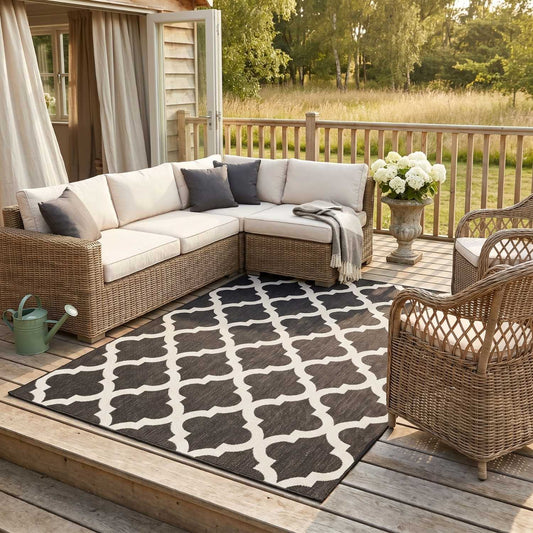 Ecology Outdoor Rug Black | 400B