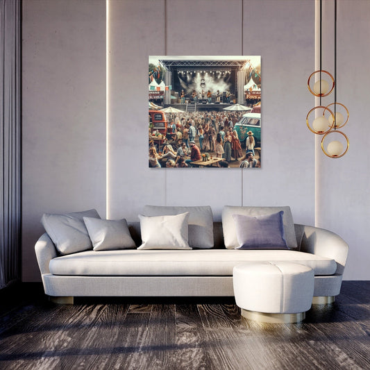 Outdoor Rock Festival Canvas