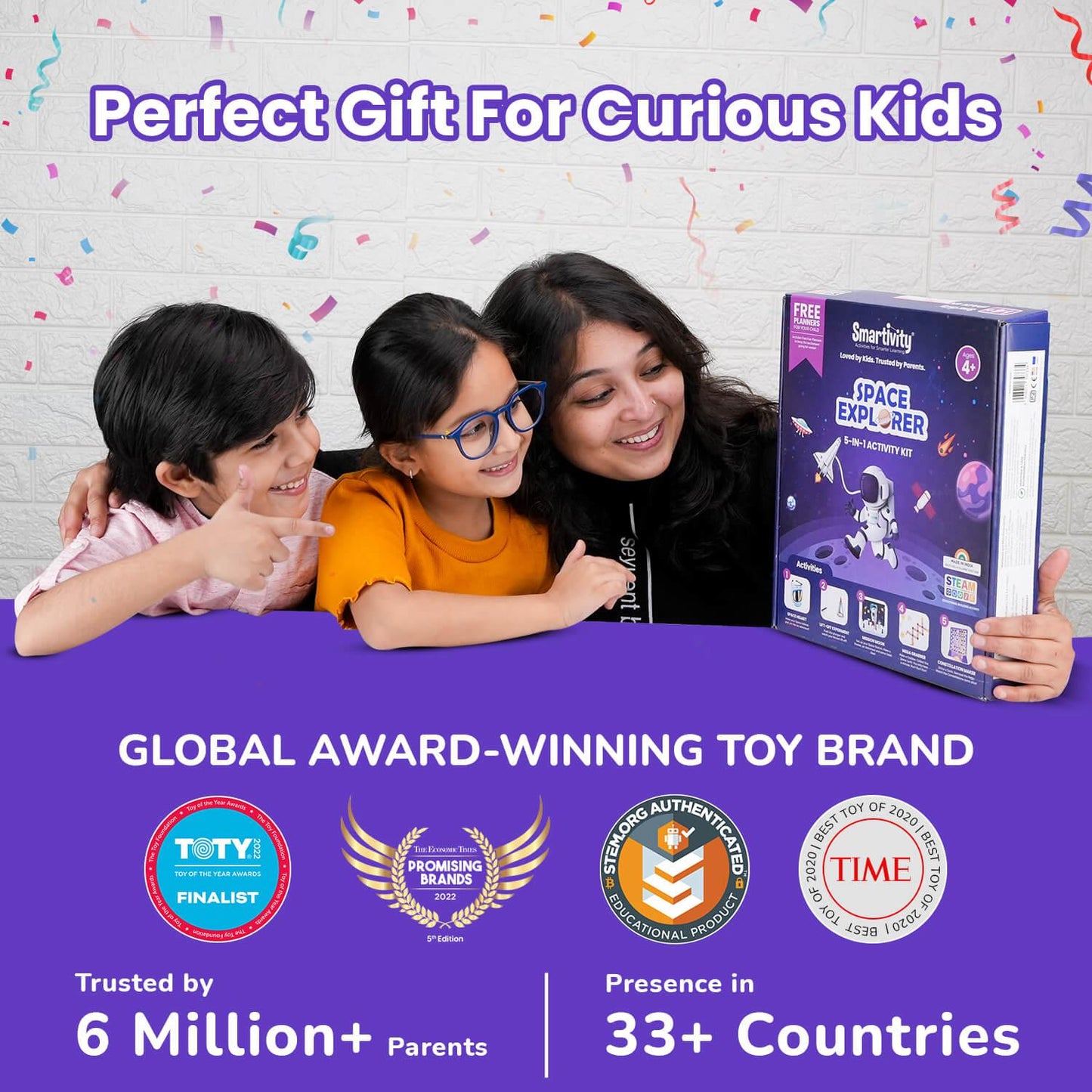 Smartivity Space Explorer DO-IT-YOURSELF, 5-IN-1 STEAM ACTIVITY KIT, Age 4+