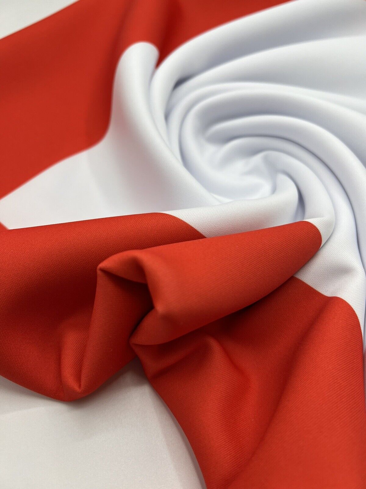 England Flag Print Scuba Fabric