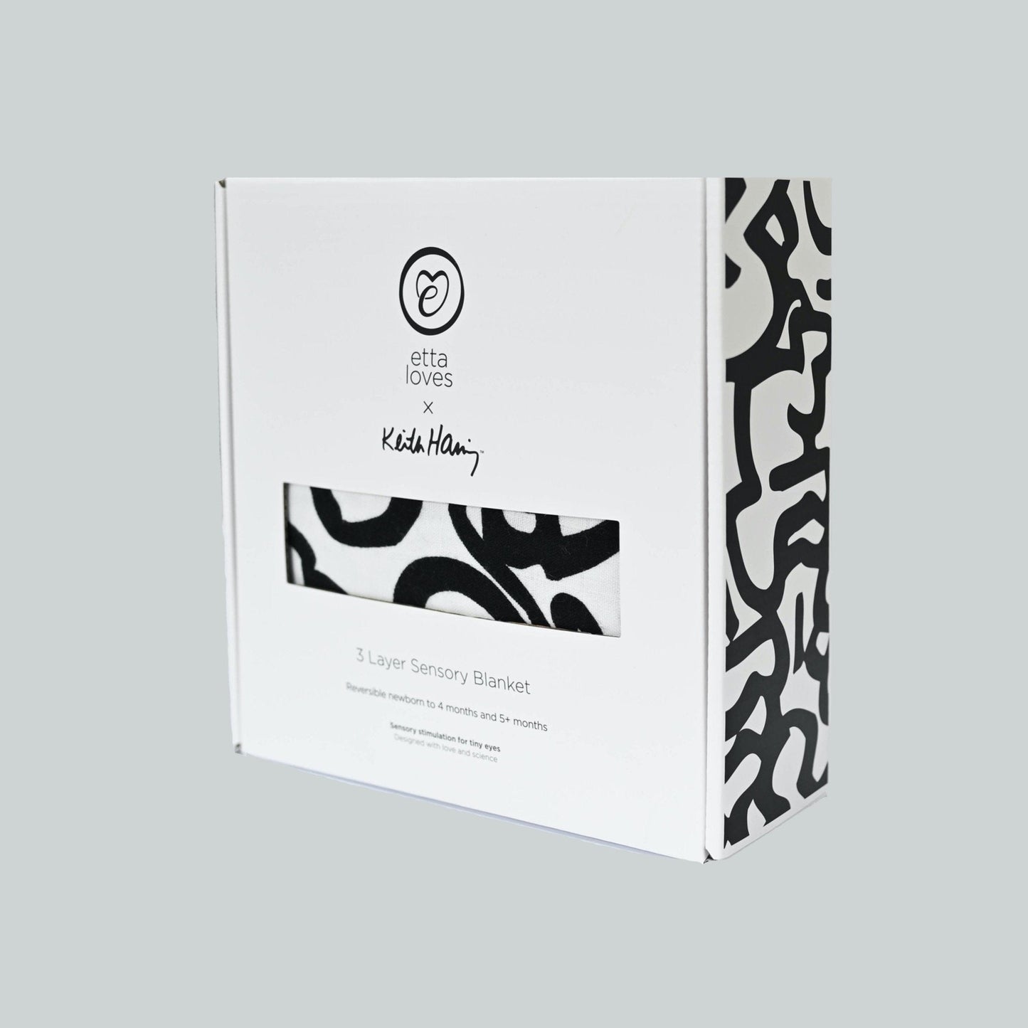 ETTA LOVES x KEITH HARING MUSLIN BLANKET - reversible - birth to 12 months