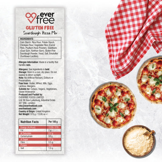 EverFree Gluten-Free Sourdough Pizza Mix - 350g | Pack of 3