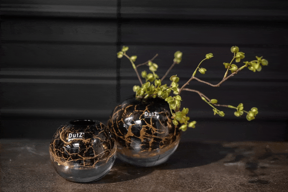 BALL VASE KULA - Pistache Bubbles